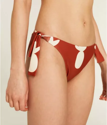 Braguita de bikini clásica con estampado de piñas