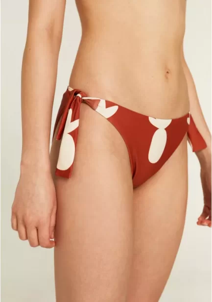 Braguita de bikini clásica con estampado de piñas