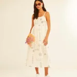 Vestido midi formas geométricas