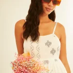 Vestido midi formas geométricas