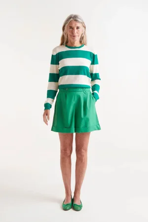 Short botones verde
