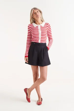 Short botones negro