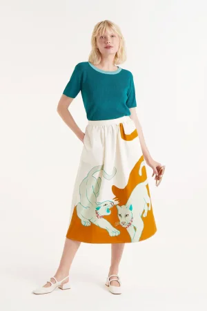 Falda midi Jaguar