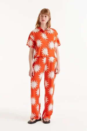 Camisa naranja sol