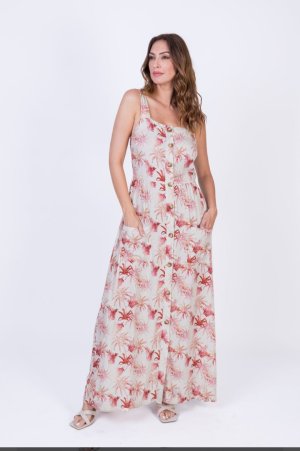 Vestido largo palmeras