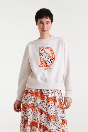 Sudadera gato lunares