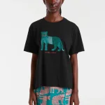 Camiseta leopardo verde