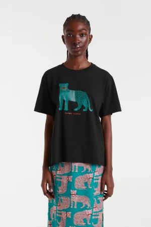 Camiseta leopardo verde