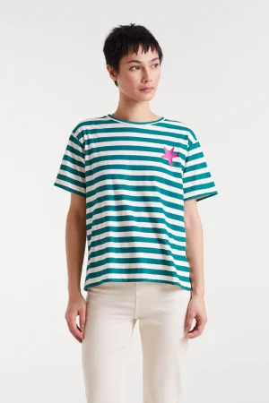 Camiseta estrella bordada
