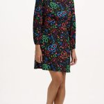 Vestido corto flores y serpientes
