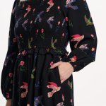 Vestido midi pájaros