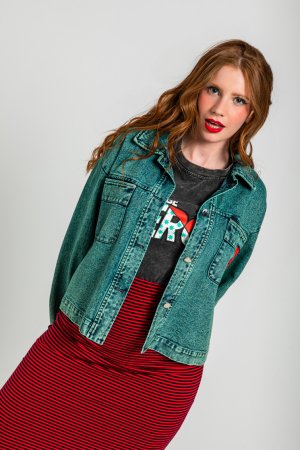 Chaqueta vaquera rayo