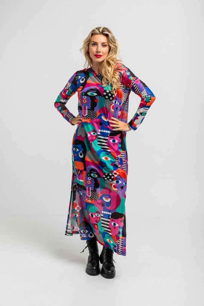 Vestido largo tul Imperfecta