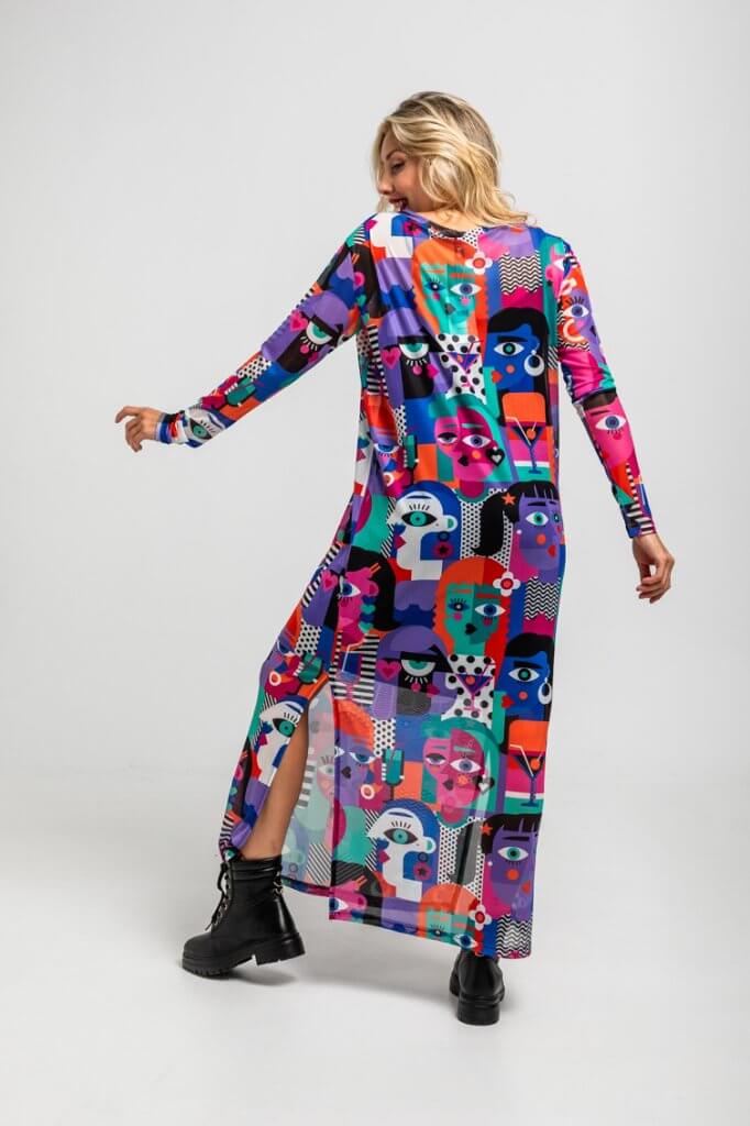 Vestido largo tul Imperfecta