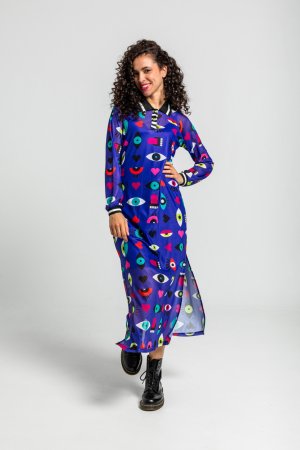 Vestido largo tul tipo polo Love Yourself