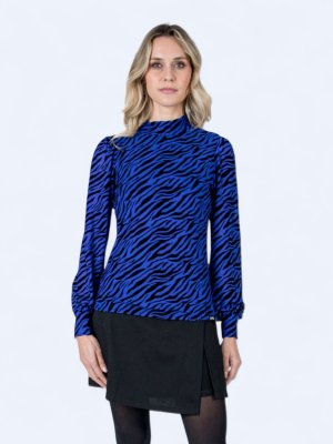 Top gasa azul