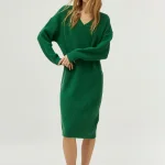 Vestido verde de punto