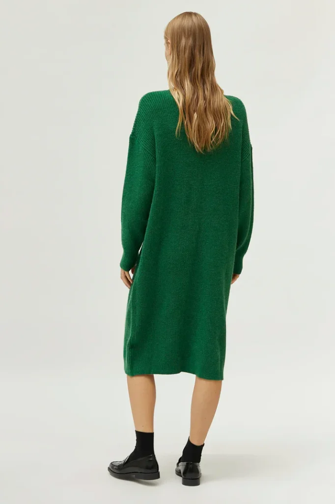 Vestido verde de punto