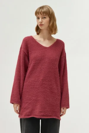 Jersey largo pelo rosa