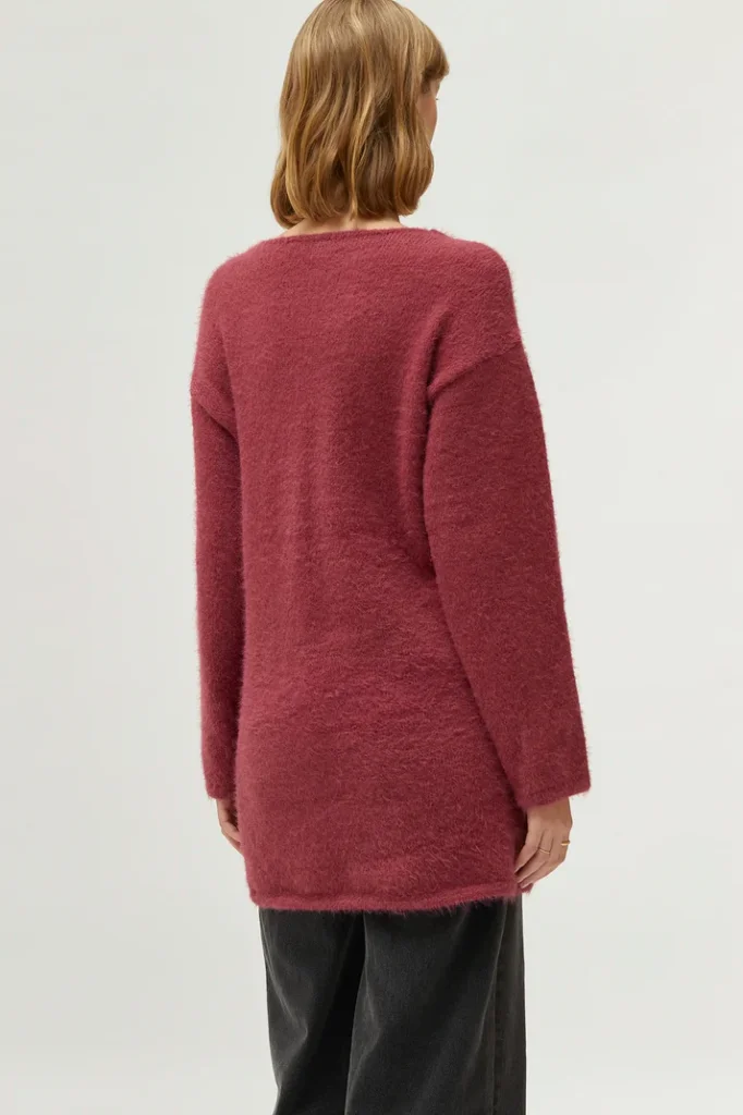 Jersey largo pelo rosa