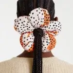 Scrunchie con forma de flor Gatos lunares