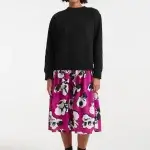 Vestido midi con sudadera