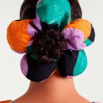 Scrunchie con forma de flor Apricot
