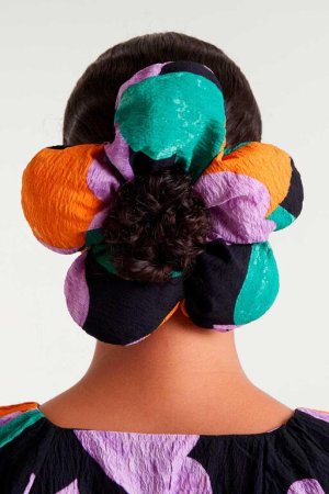 Scrunchie con forma de flor Apricot