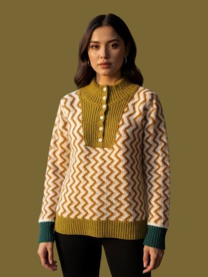 Jersey punto zig zag