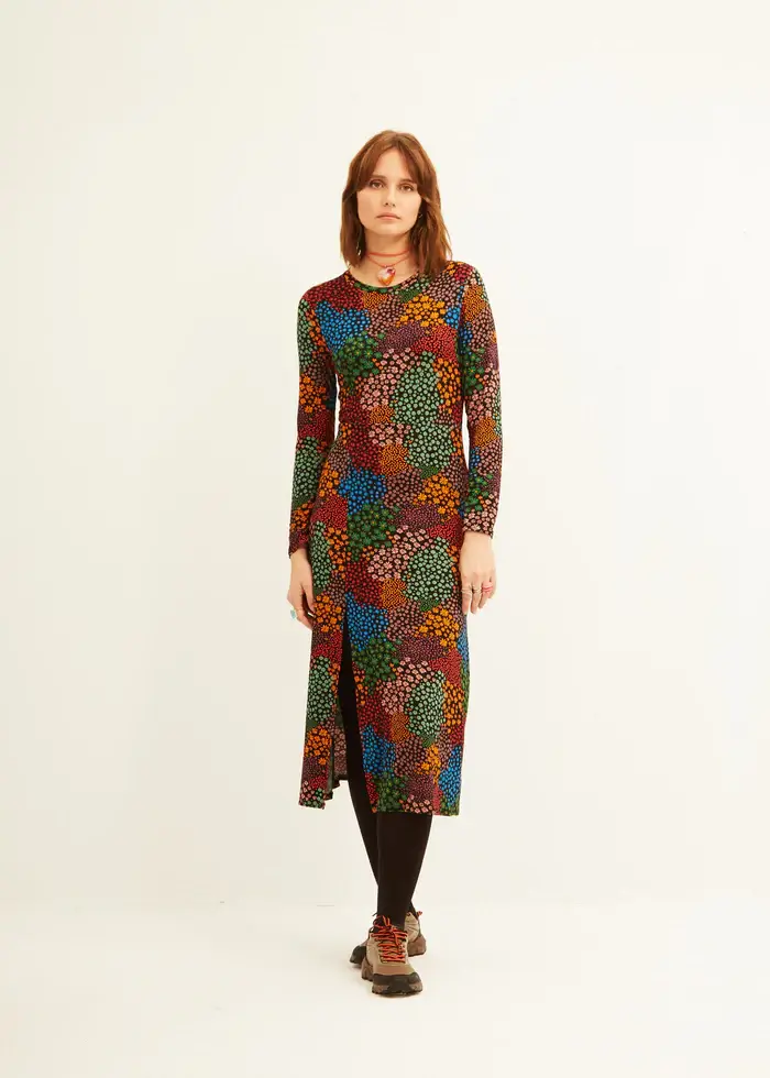 Vestido midi florecitas