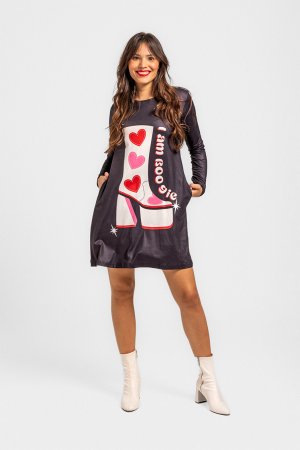 Vestido bota tacón