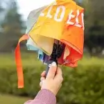 Paraguas plegable "Hello rain, welcome back"