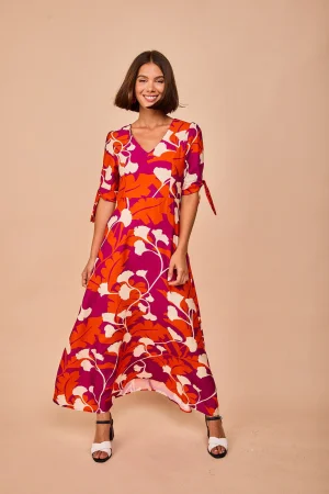 Vestido torimbia fucsia