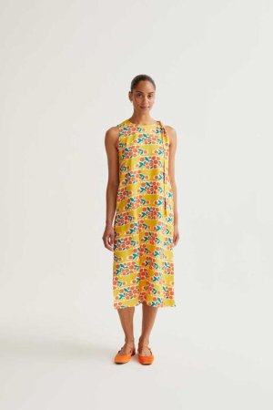 Vestido midi mandarinas