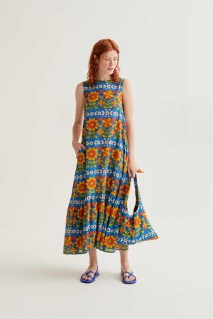 Vestido flowers color