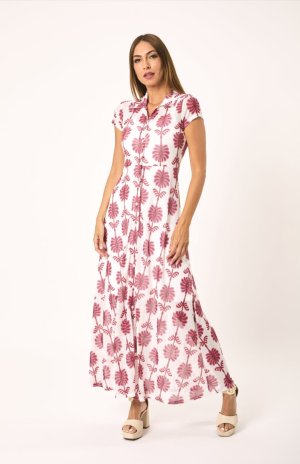 Vestido camisero tul