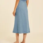 Falda midi denim