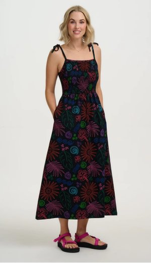 Vestido negro tirantes fiesta