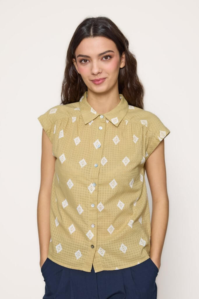 Camisa estampado geométrico