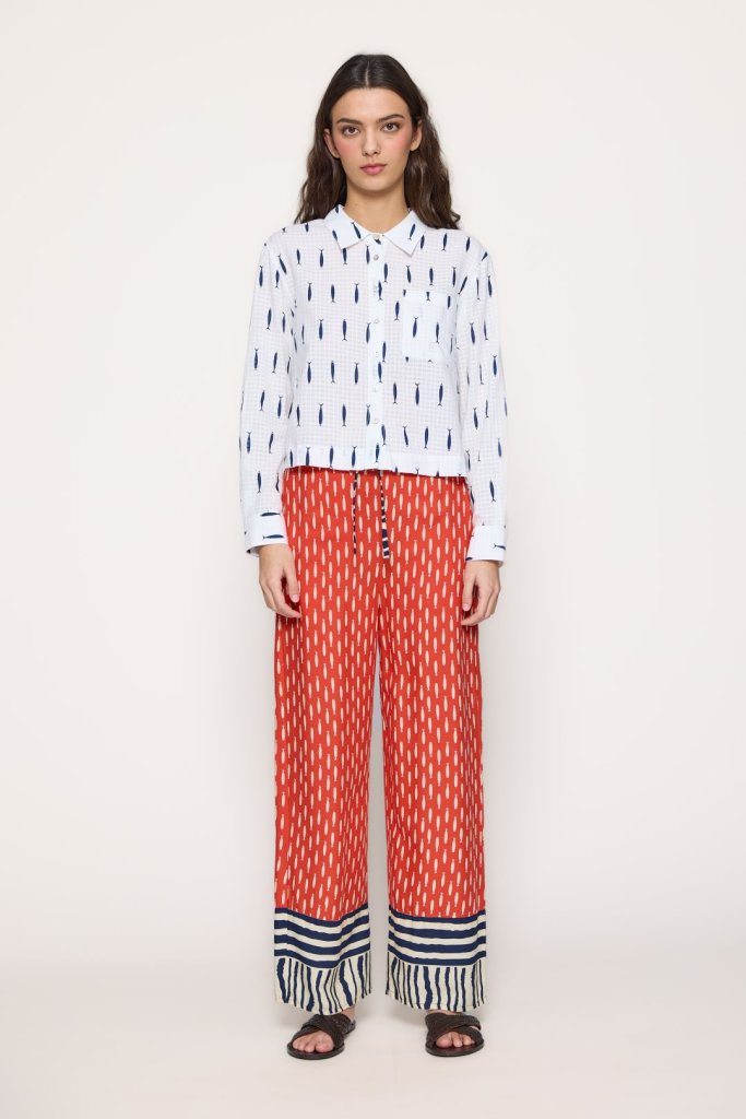 Pantalón estampado sardinas