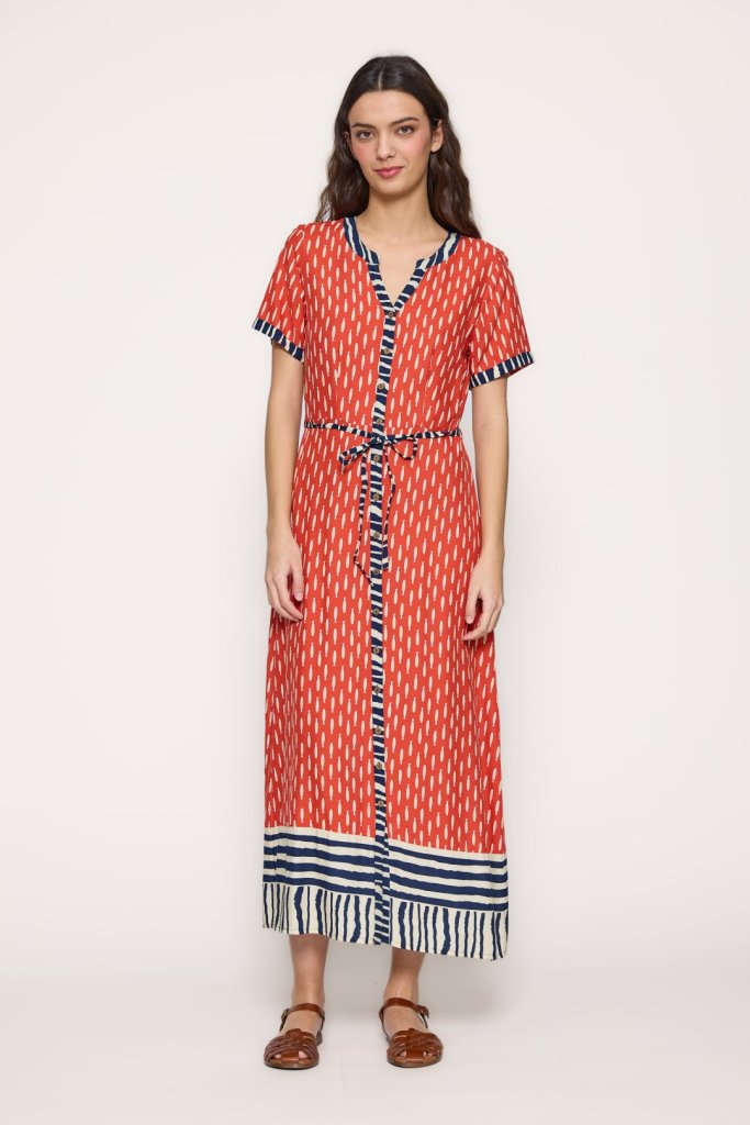 Vestido estampado sardinas