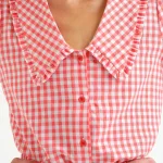 Camisa cuadros vichy rojo