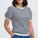 Jersey rayas azul marino y blanco