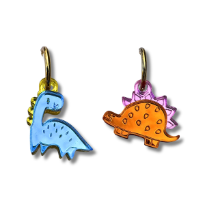 Pendientes arito dinosaurios