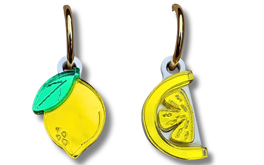 Pendientes arito limón