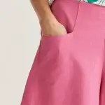 Shorts rosa algodón