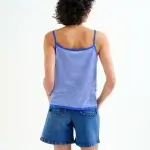 Top punto rayas azul y blanco