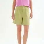 Shorts verde algodón