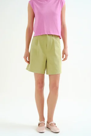 Shorts verde algodón