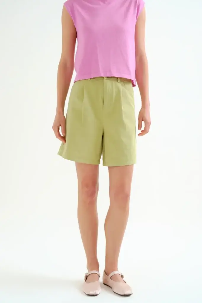 Shorts verde algodón